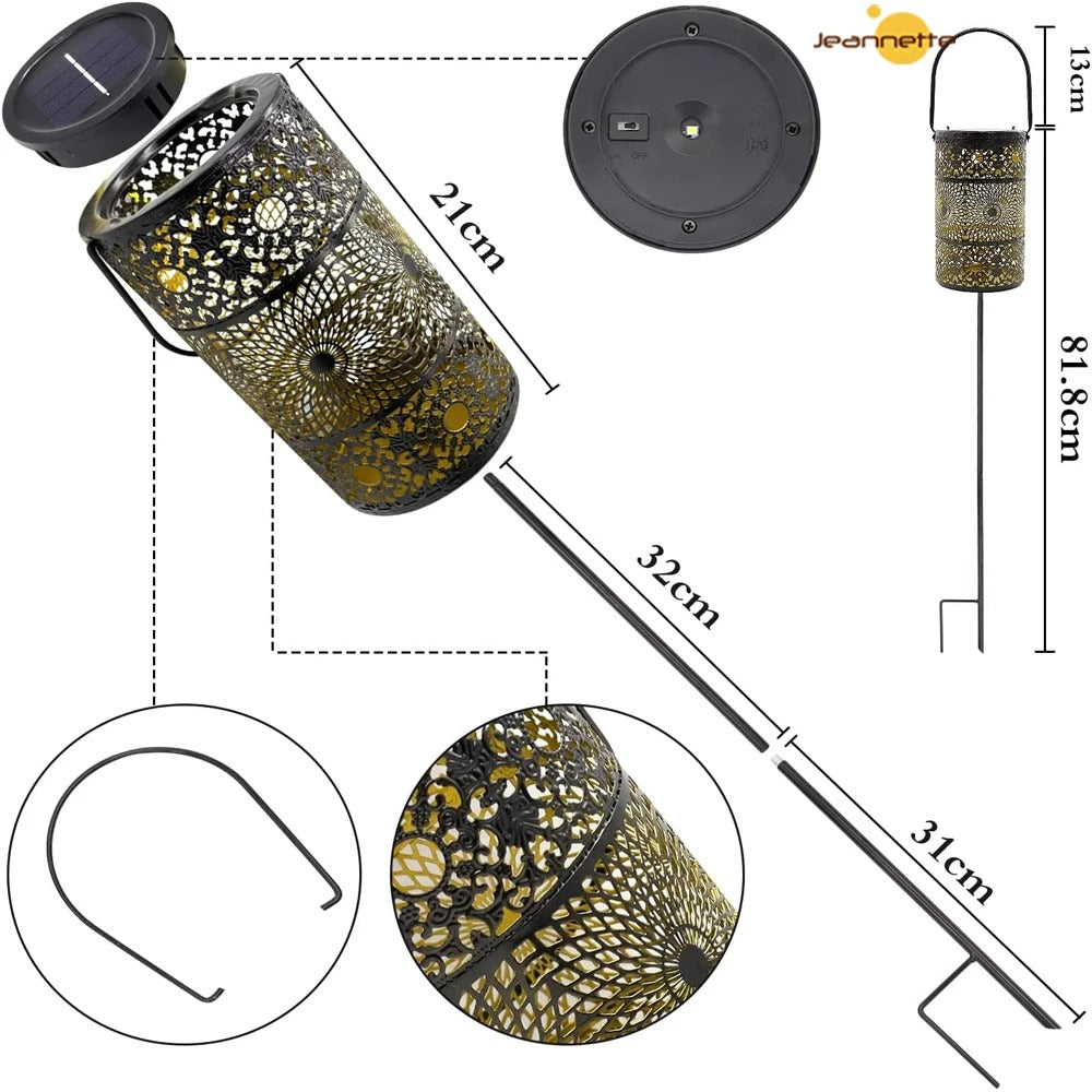 Solcellsdriven Trädgårdslykta